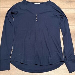 Double Zero Midnight Blue Long Sleeve Tee